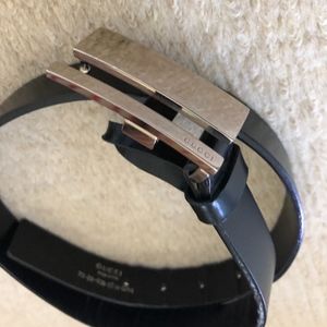 Gucci Black Leather Belt